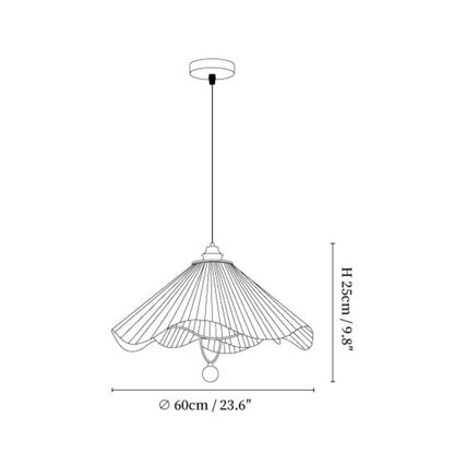 Lunara | Elegant Modern Fabric and Wood Kitchen Pendant Lighting 3