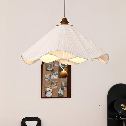 Lunara | Elegant Modern Fabric and Wood Kitchen Pendant Lighting 5