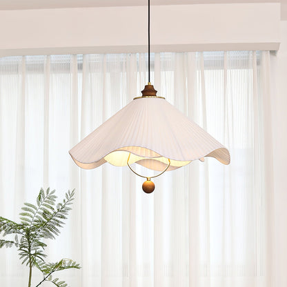 Lunara | Elegant Modern Fabric and Wood Kitchen Pendant Lighting 8
