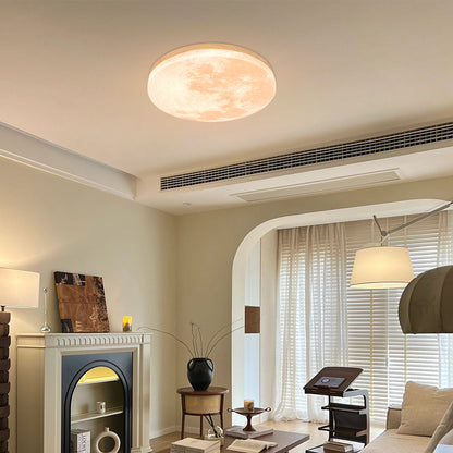 Lunara | Elegant Soothing Moon Design Flush Mount Ceiling Light Fixture 7
