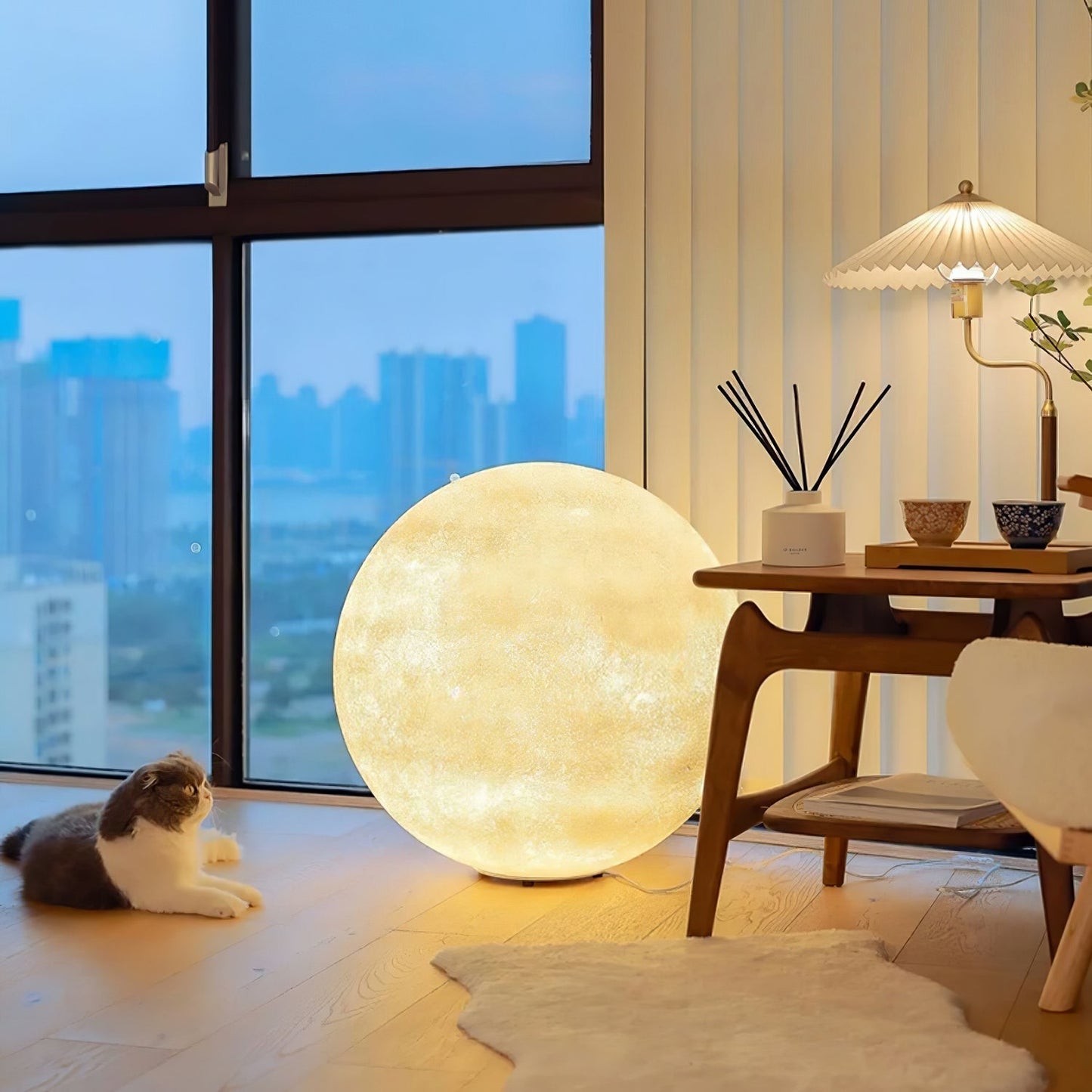 Lunara | Enchanting LED Moon Shape Floor Lamp for Ambient Lighting 7