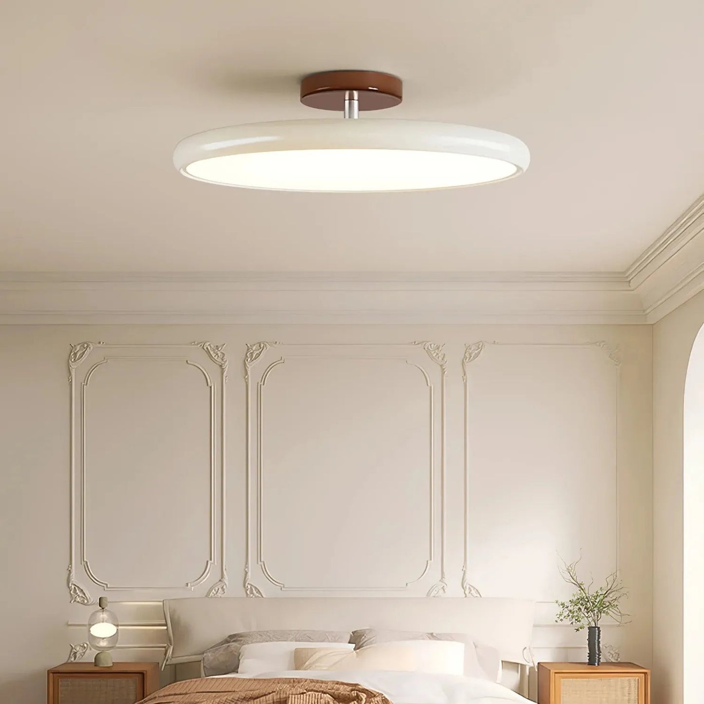 Lunara | Modern Sleek Round LED Ceiling Light Fixture for Elegant Spaces 4