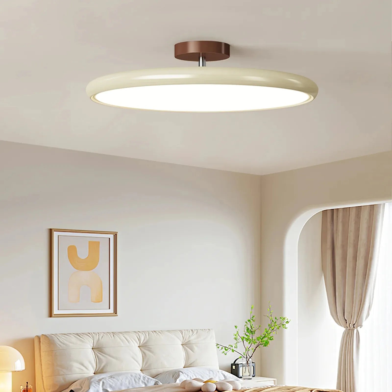 Lunara | Modern Sleek Round LED Ceiling Light Fixture for Elegant Spaces 9