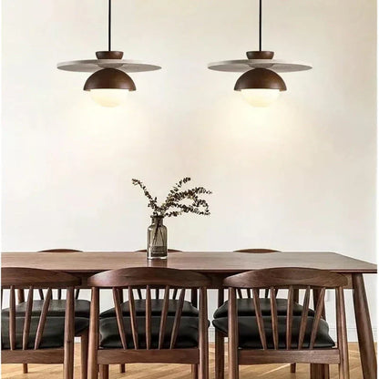 Simple Wooden Hanging Light Fixture