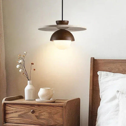 Simple Wooden Hanging Light Fixture