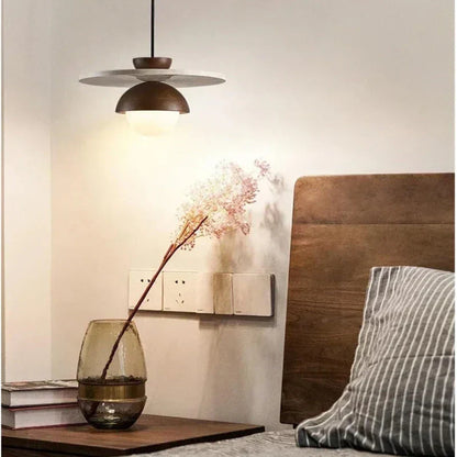 Simple Wooden Hanging Light Fixture