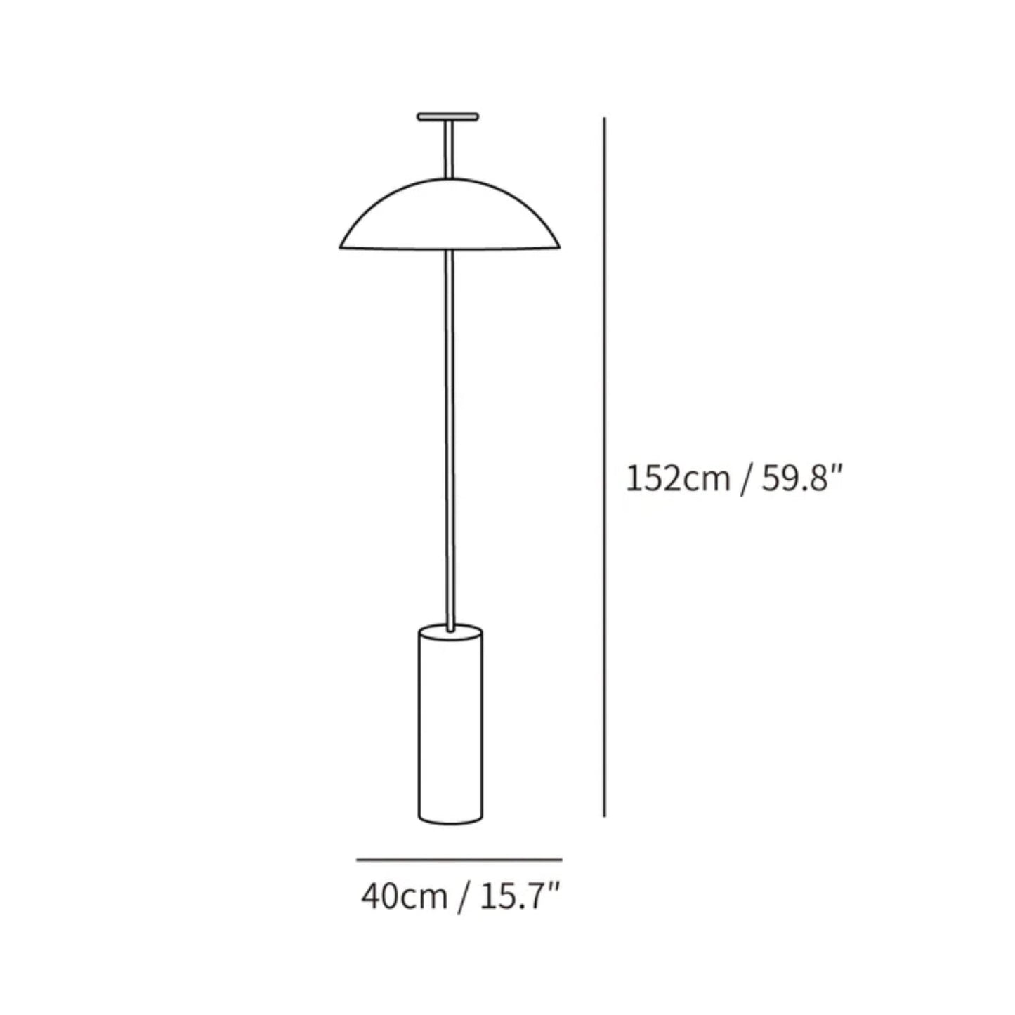 Lunara | Sleek Modern Dome-Shaped Floor Lamp for Ambient Lighting 3