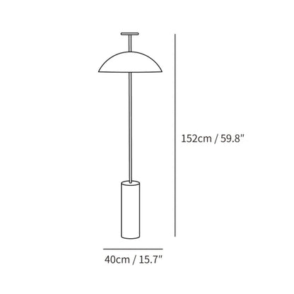 Lunara | Sleek Modern Dome-Shaped Floor Lamp for Ambient Lighting 3