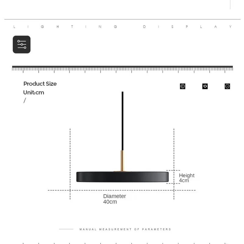 Lunara | Sleek Modern Minimalist Round Ceiling Light Fixture 6
