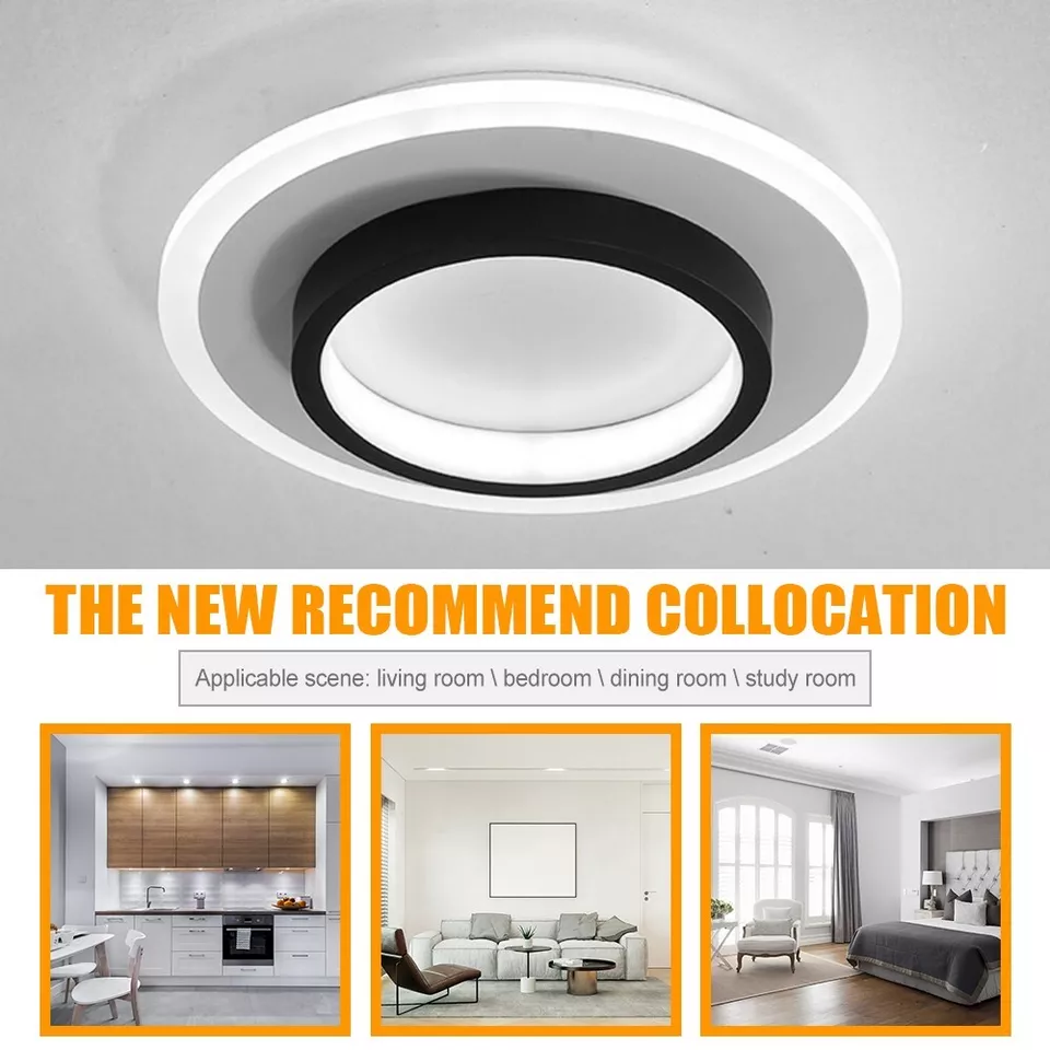 Lunara | Sleek Modern Round LED Ceiling Lamp for Cozy Interiors 2