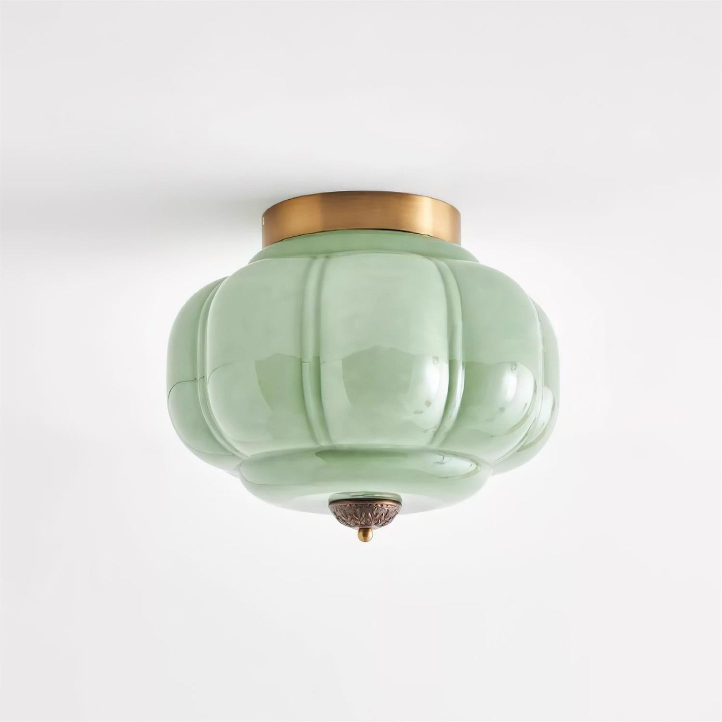 Lunaria | Elegant Sculptural Glass Flush Mount Ceiling Light Fixture 10