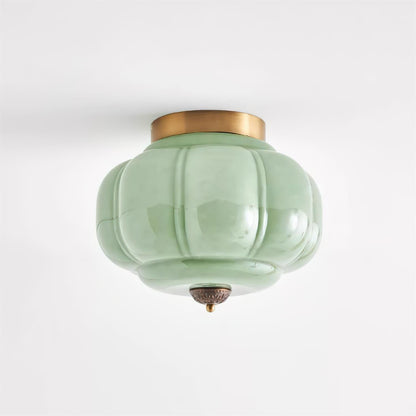 Lunaria | Elegant Sculptural Glass Flush Mount Ceiling Light Fixture 10