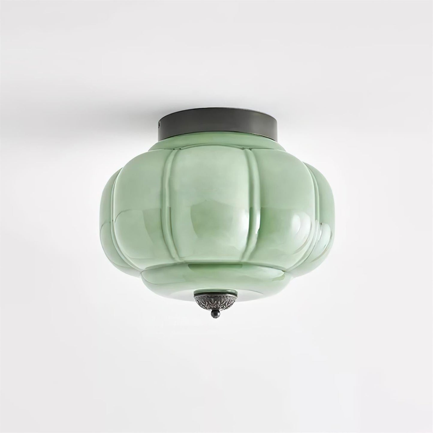 Lunaria | Elegant Sculptural Glass Flush Mount Ceiling Light Fixture 12