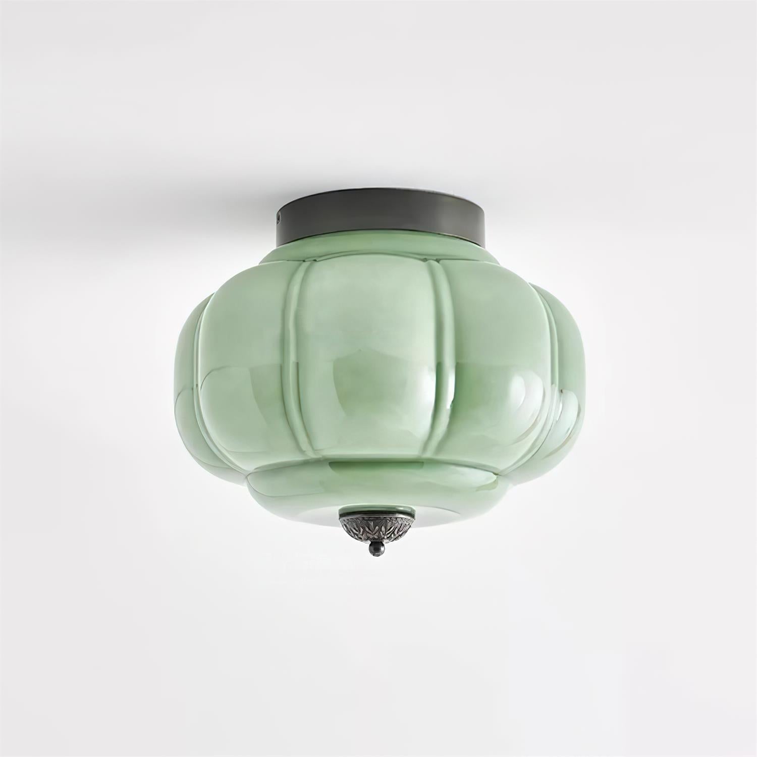 Lunaria | Elegant Sculptural Glass Flush Mount Ceiling Light Fixture 12