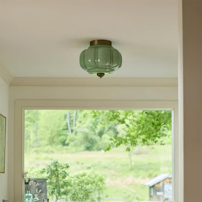 Lunaria | Elegant Sculptural Glass Flush Mount Ceiling Light Fixture 2