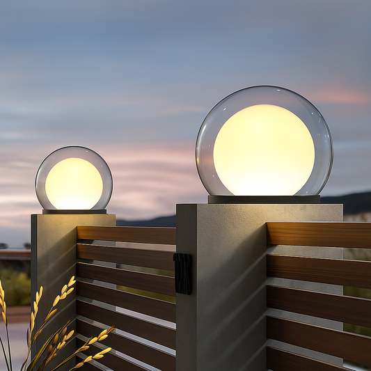 Solar Powered LED Garden Moon Lamp - Lusomart