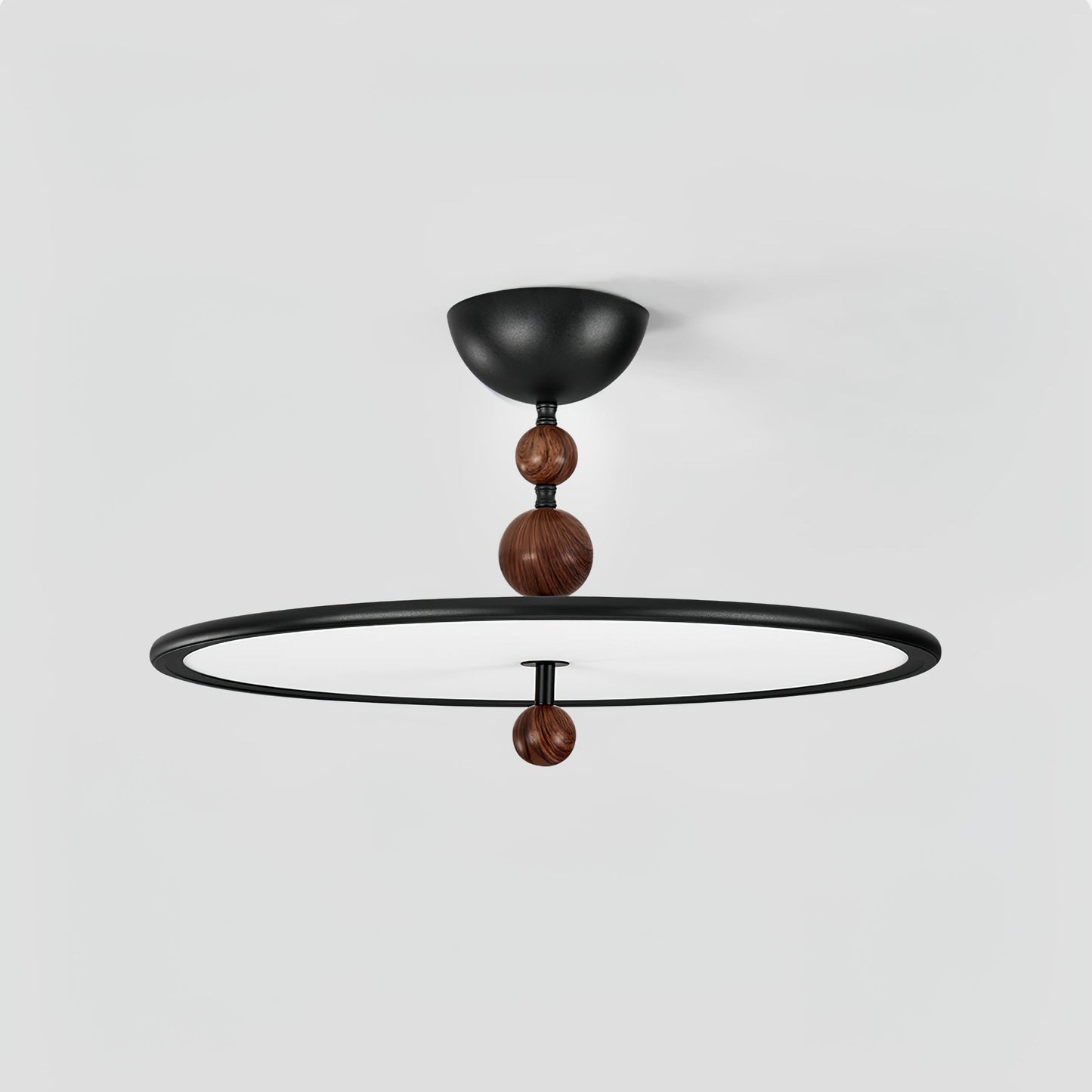Sleek Modern Black LED Ceiling Light - Lusomart