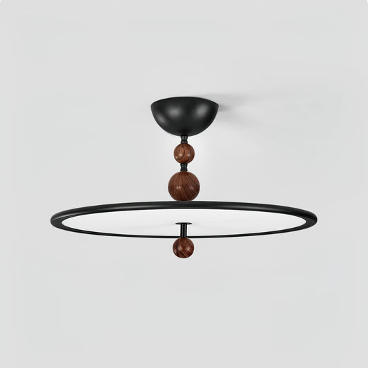 Sleek Modern Black LED Ceiling Light - Lusomart