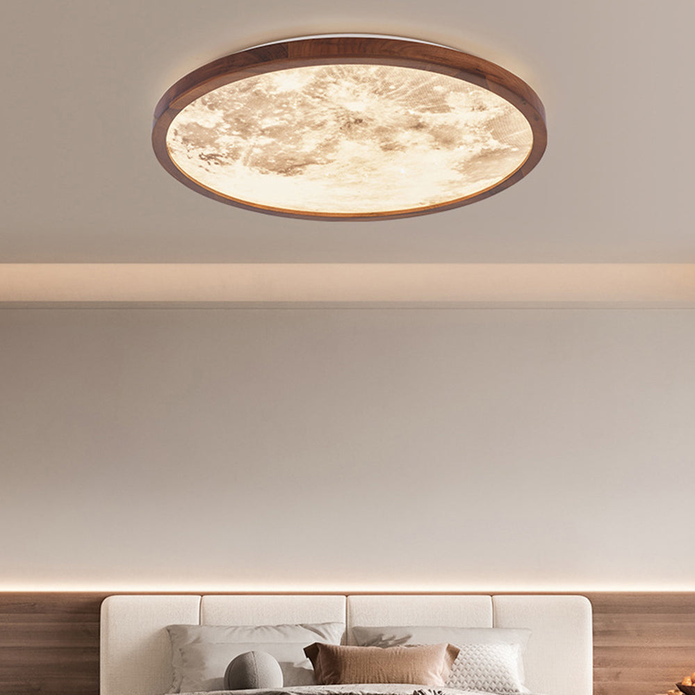 Stylish Wooden LED Ceiling Light Fixture - Lusomart
