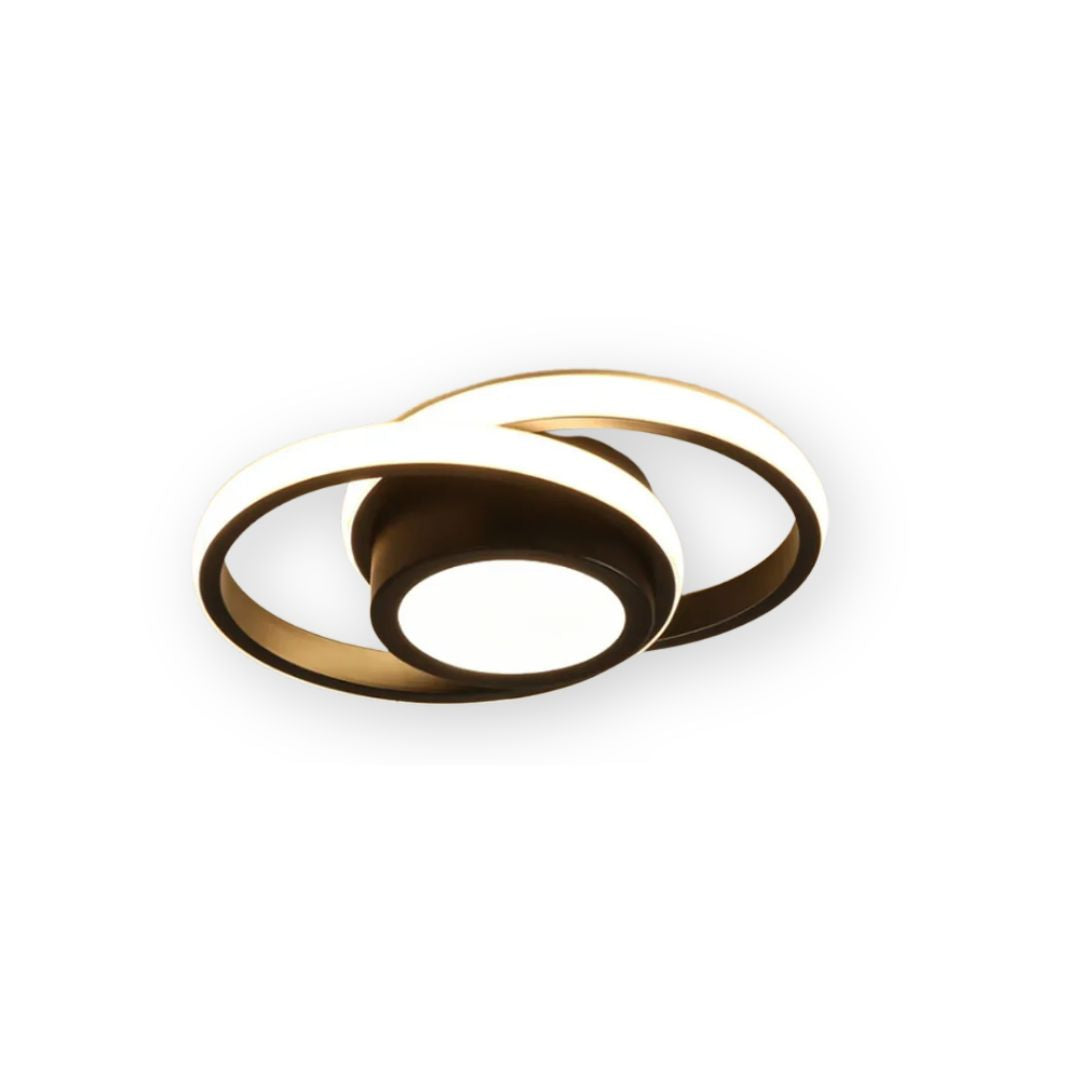 Lunaris | Modern Elegant Double Ring LED Ceiling Lamp 1