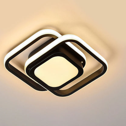 Lunaris | Modern Elegant Double Ring LED Ceiling Lamp 16