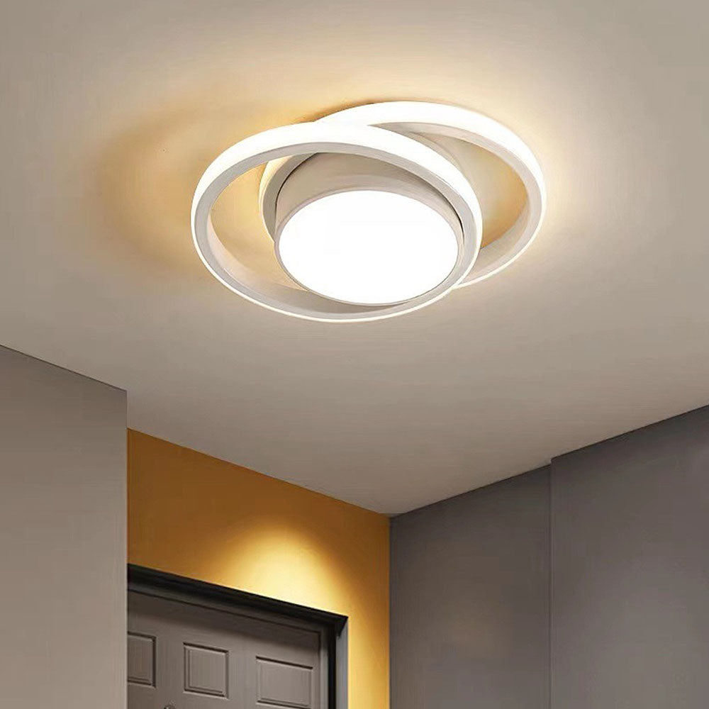 Lunaris | Modern Elegant Double Ring LED Ceiling Lamp 6