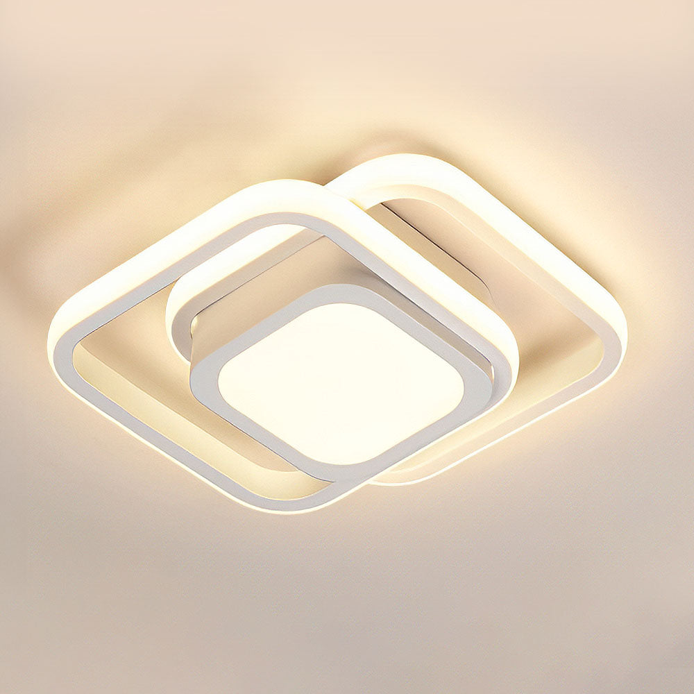 Lunaris | Modern Elegant Double Ring LED Ceiling Lamp 9