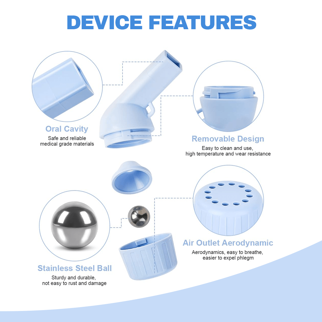 Lung Exerciser Device - Naturally Clear Mucus with The Breathing Exerciser Device Perfect Treatment Aid 5