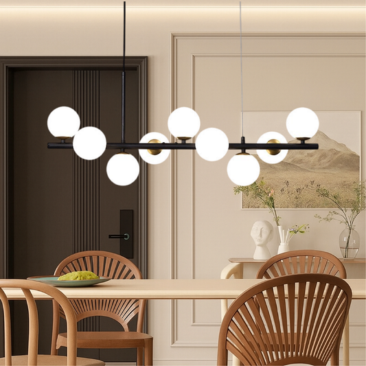 Stylish Black LED Hanging Light for Kitchen Dining - Lusomart