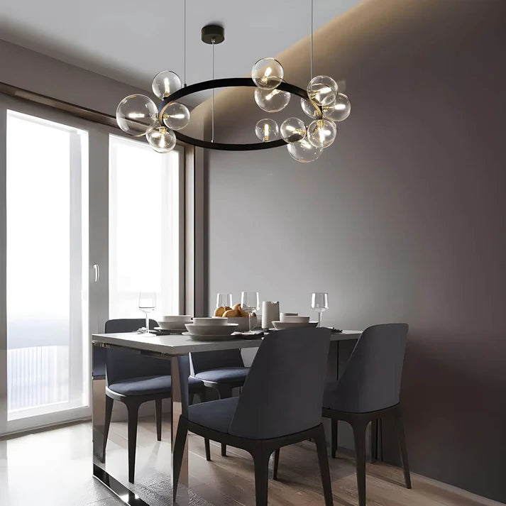 Stylish Circular Pendant Light Fixture - Lusomart