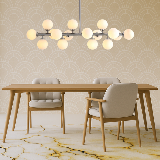Stunning 16-Piece Pendant Light Fixture for Big Kitchens - Lusomart