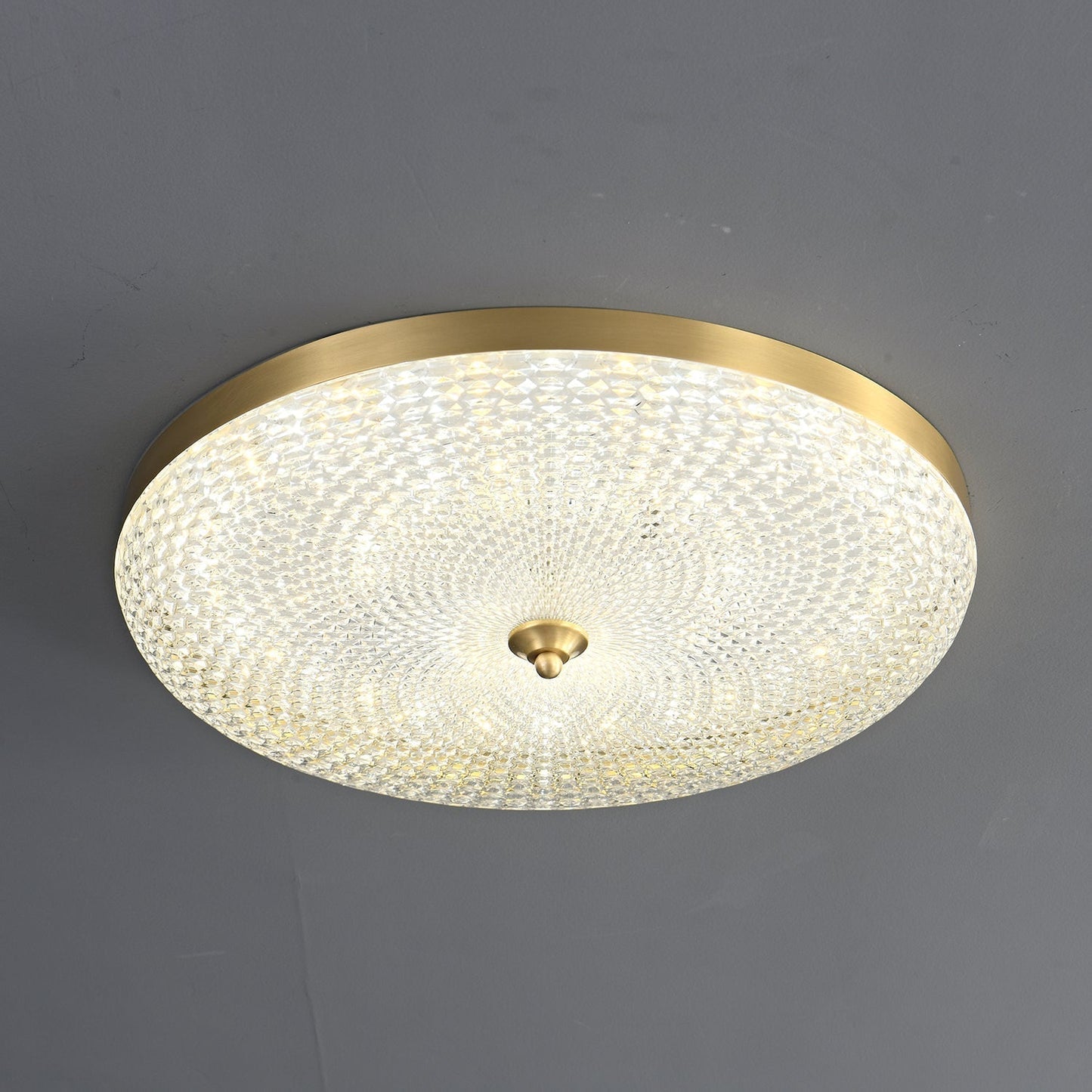 Luxury Brass LED Ceiling Light Fixture - Lusomart