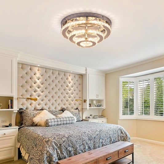 Sparkling Crystal Pendant Ceiling Light - Lusomart