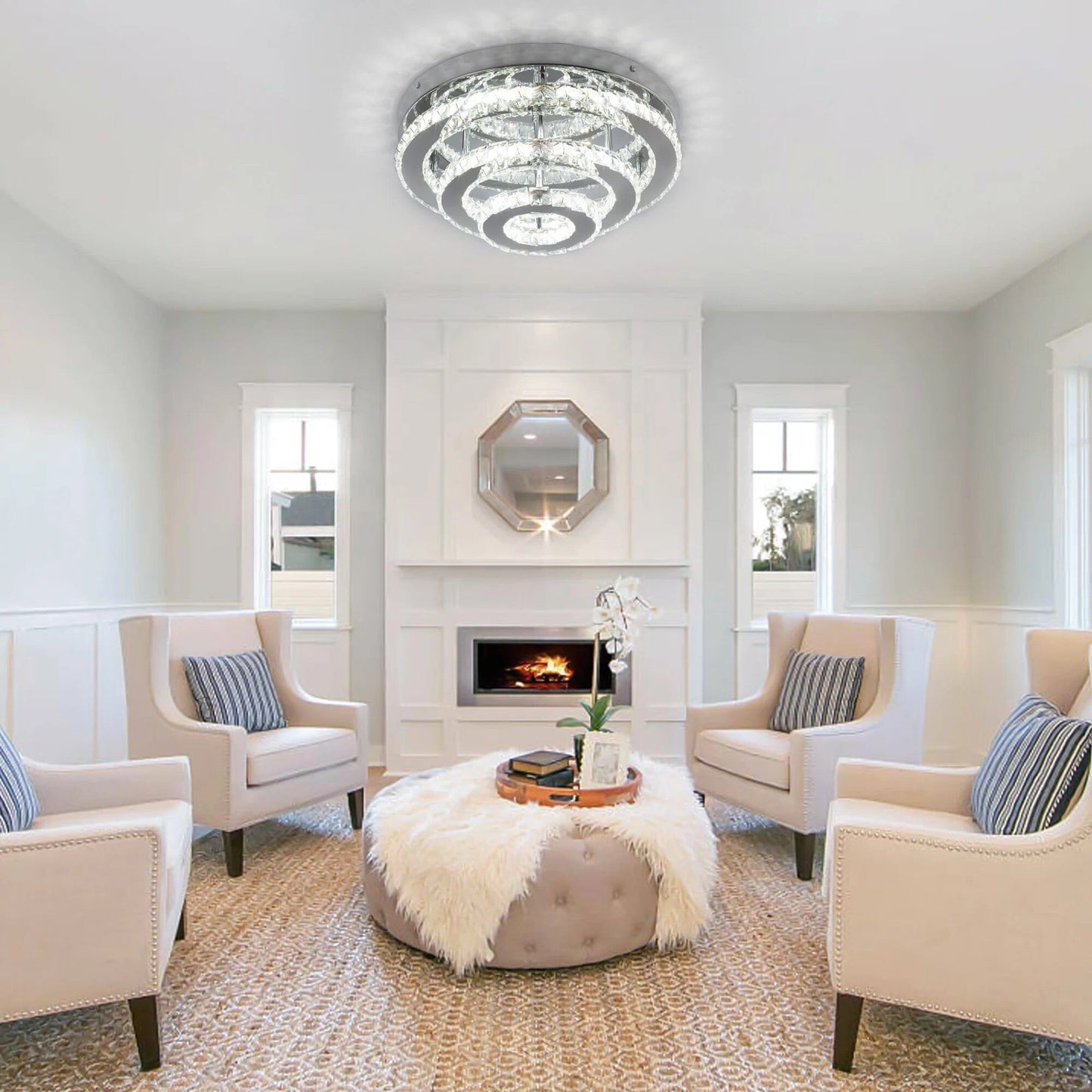 Sparkling Crystal Pendant Ceiling Light