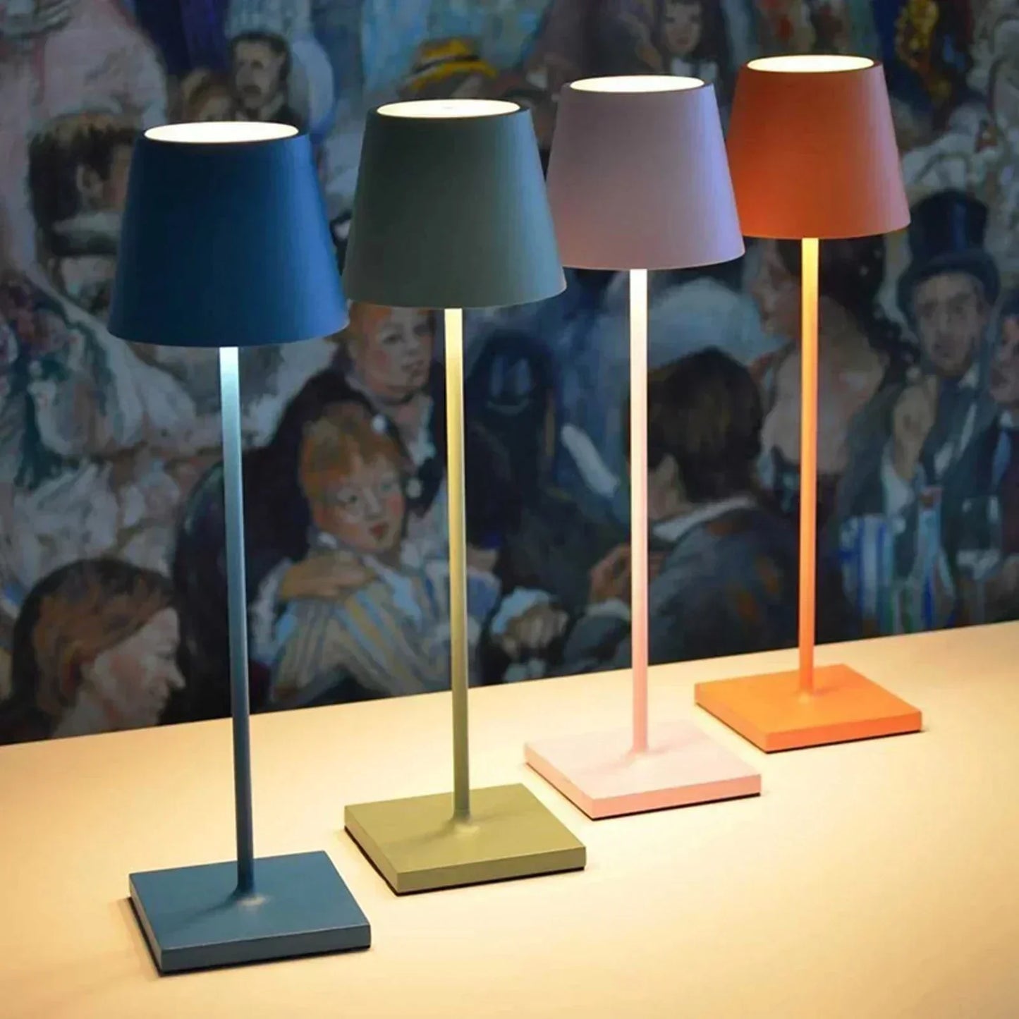 Portable LED Table Lamp with Touch Control
