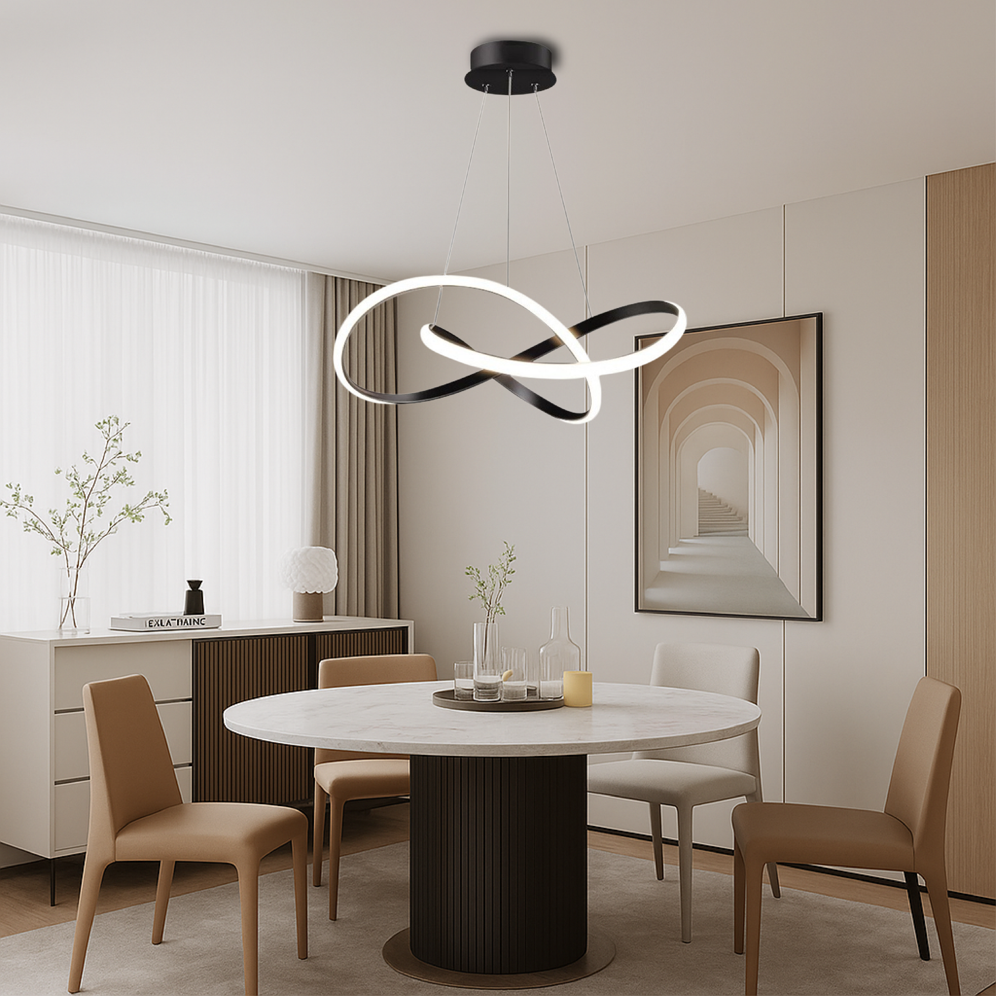 Modern LED Hanging Light for Dining Areas - Lusomart