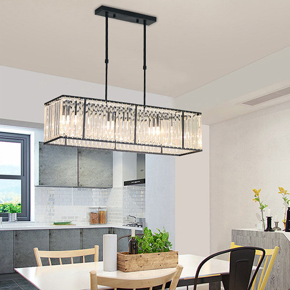 Stunning Crystal Dining Room Light Fixture - Lusomart