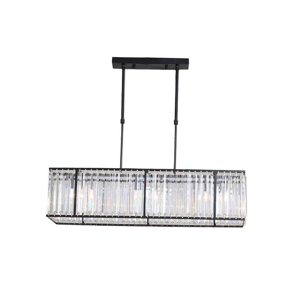 LuxeCrystal | Elegant Modern Iron and Crystal Dining Room Chandelier 1