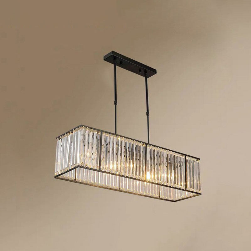 LuxeCrystal | Elegant Modern Iron and Crystal Dining Room Chandelier 3