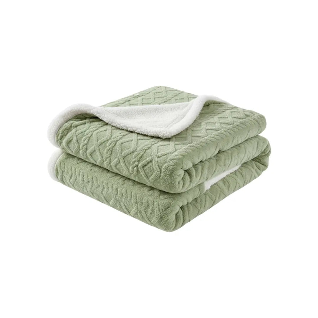 Soft Plush Double Layer Fleece Blanket for Home - Lusomart