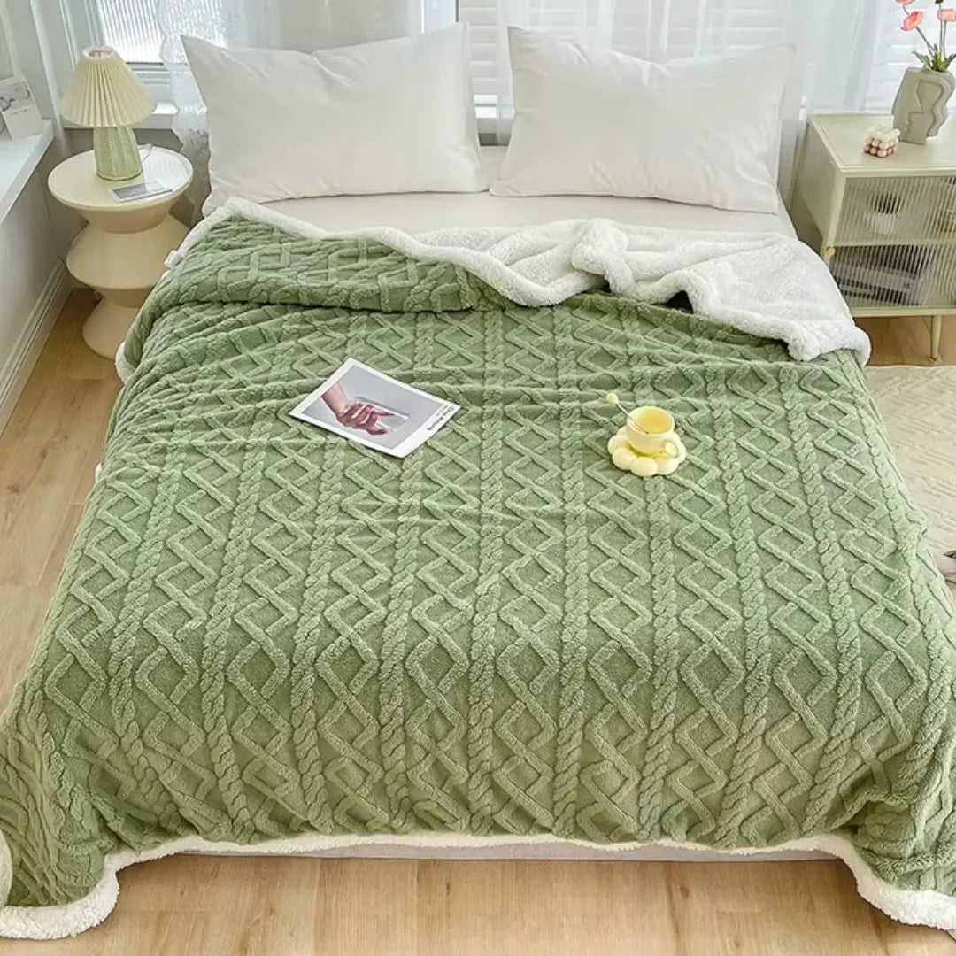 LuxeFleece | Fluffy Warm Double Layer Sherpa Fleece Blanket for Home Decor 2