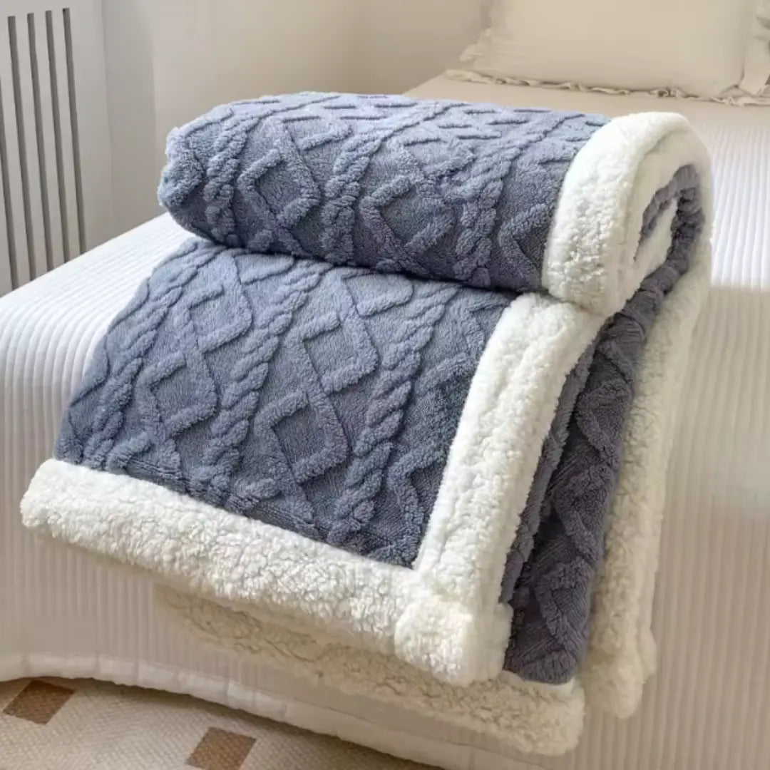 LuxeFleece | Fluffy Warm Double Layer Sherpa Fleece Blanket for Home Decor 4