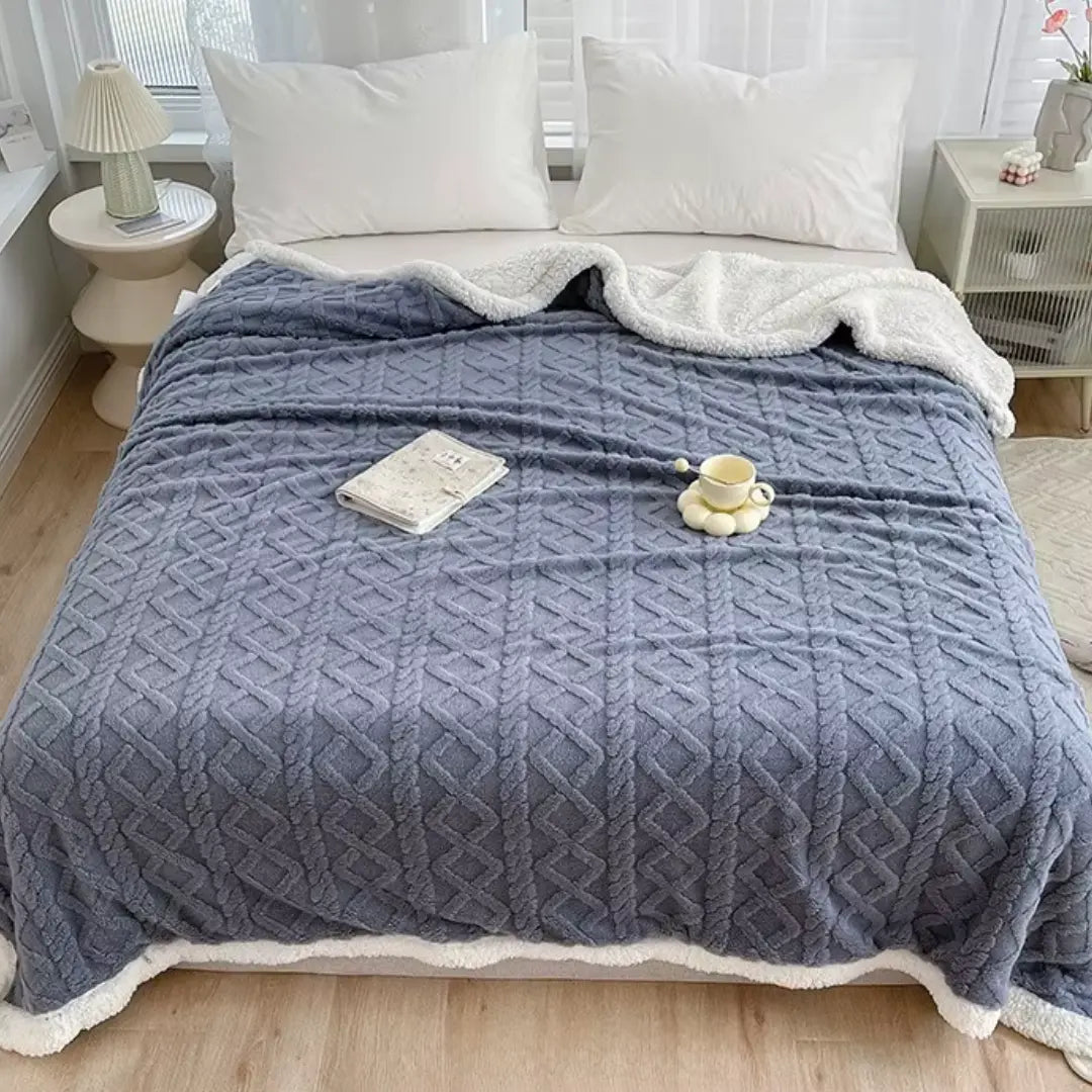 LuxeFleece | Fluffy Warm Double Layer Sherpa Fleece Blanket for Home Decor 5