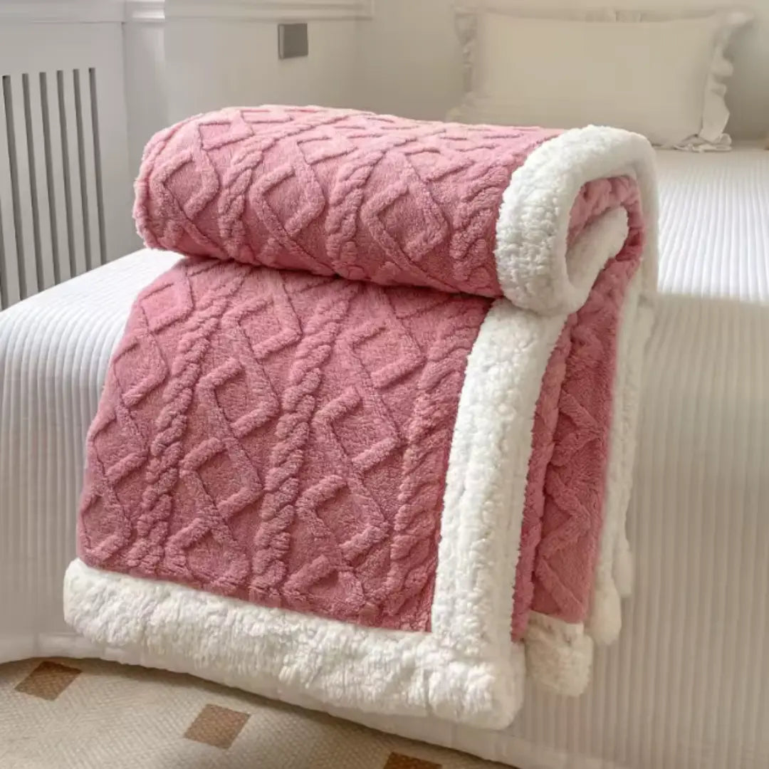 LuxeFleece | Fluffy Warm Double Layer Sherpa Fleece Blanket for Home Decor 7