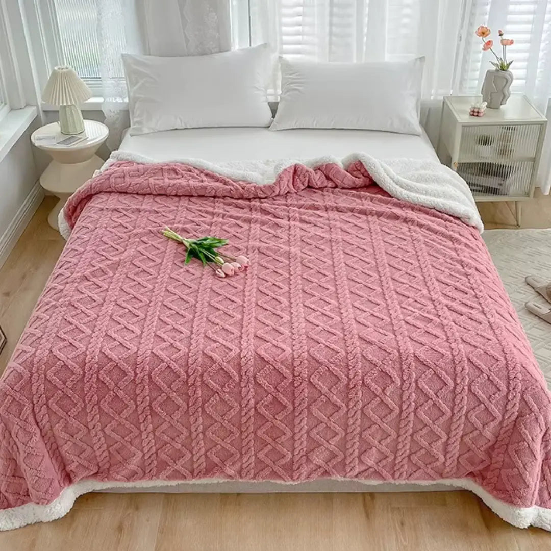 LuxeFleece | Fluffy Warm Double Layer Sherpa Fleece Blanket for Home Decor 8