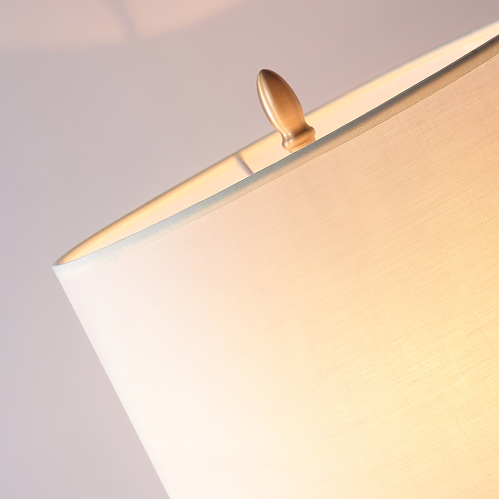 LuxeGlow – Classic Brass Table Lamp with Linen Shade 7
