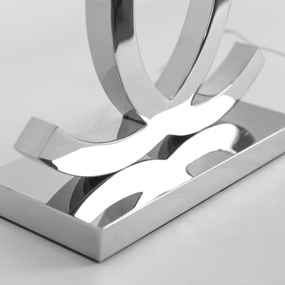 LuxeGlow – Modern Stainless Steel Table Lamp 8