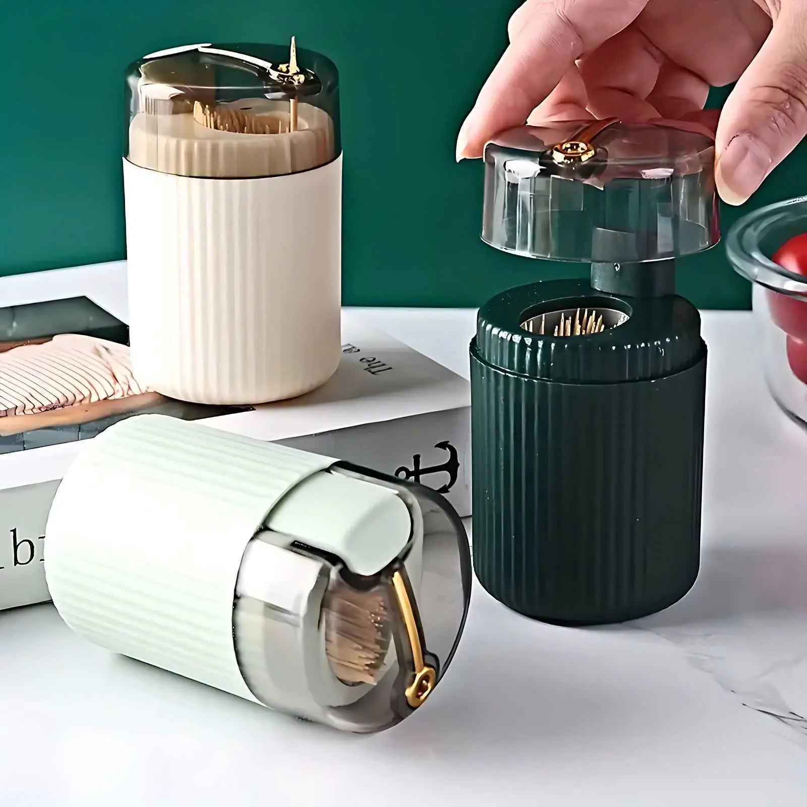 LuxePop™ - Automatic Pop-up Toothpick Dispenser Inovessa