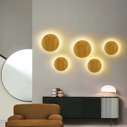 Rustic Wood LED Sconce Lights