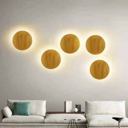 Rustic Wood LED Sconce Lights